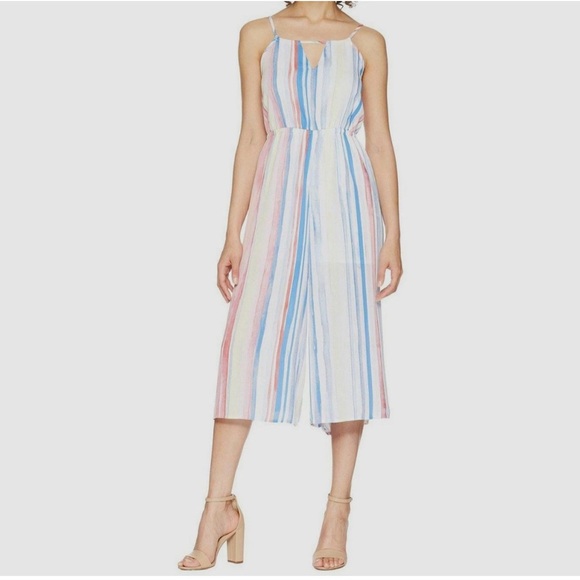 BB Dakota Pants - Jack by BB Dakota Women's White Lovy Printed Cropped Jumpsuit Size XS